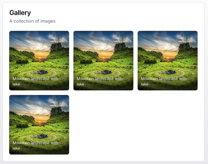 Image Gallery Component