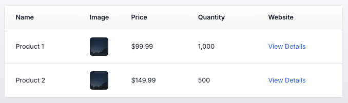 Table Component